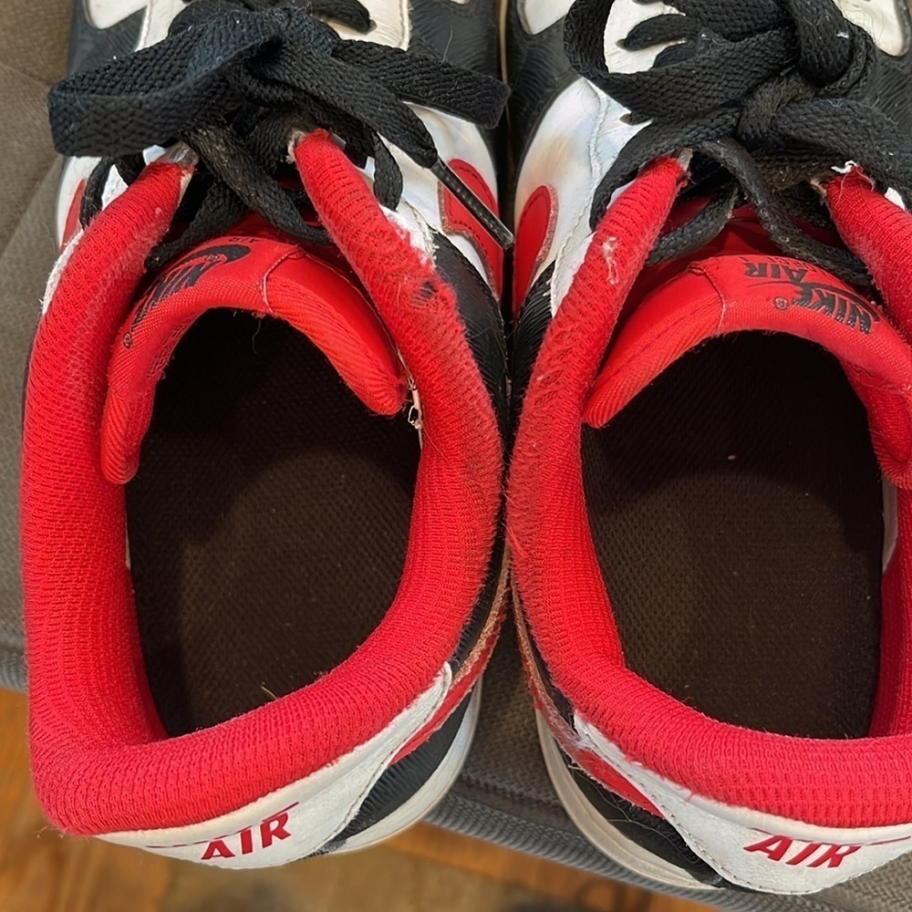 🇪🇸🐠Nike NBA Jordan Air Force 1 '07 LV8 75th Anniversary Trail Blazers red black - Picture 7 of 8